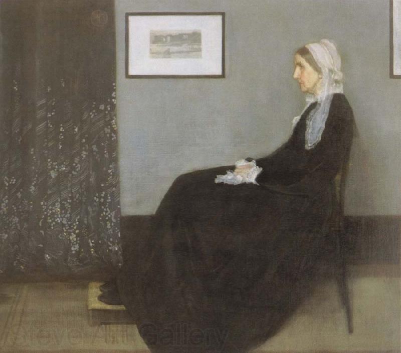 James Mcneill Whistler arrangement in grey and black the artist s mother Spain oil painting art